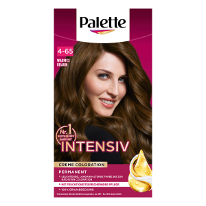 Palette Intensiv Creme Coloration Warmes Braun 4-65