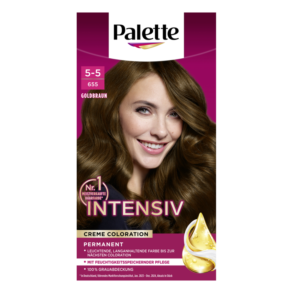 Palette Intensiv Creme Coloration Goldbraun 5-5/655