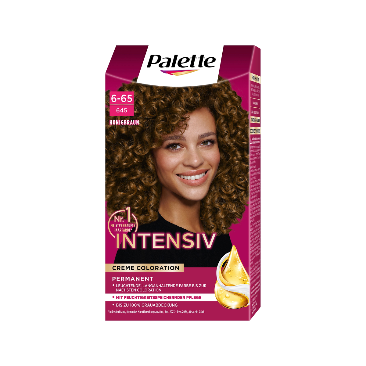 Palette Intensiv Creme Coloration Honigbraun 6-65/645