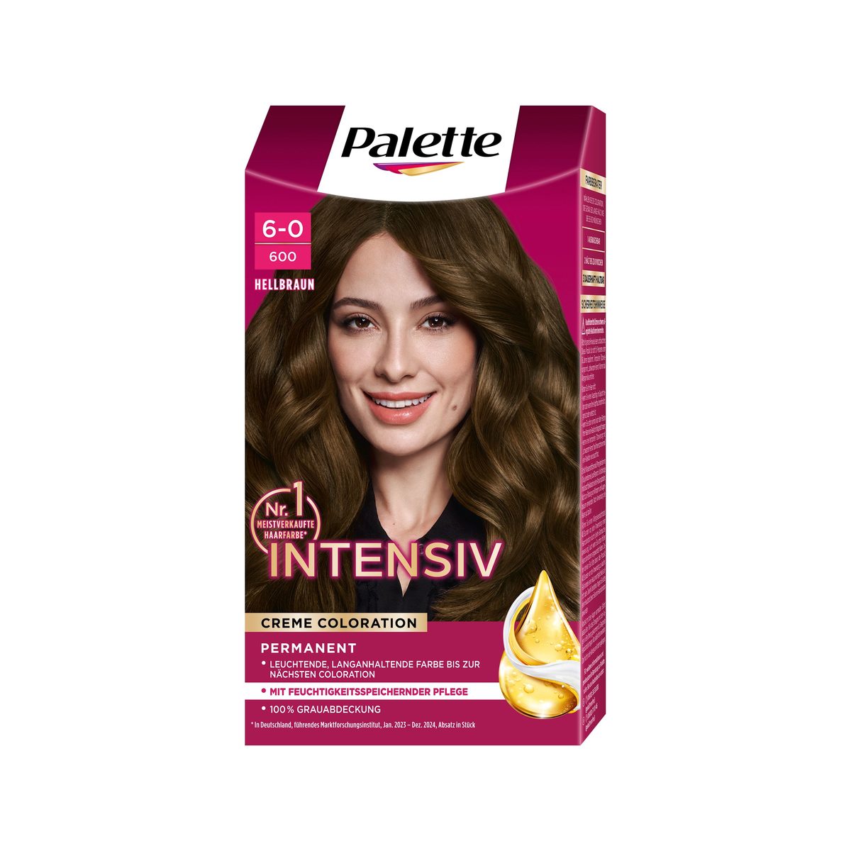Palette Intensiv Creme Coloration Hellbraun 6-0/600