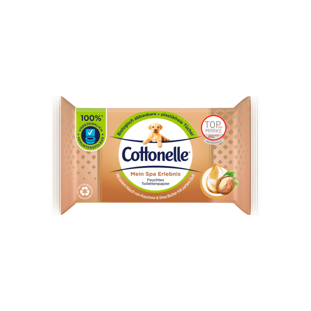 Cottonelle Feuchtes Toilettenpapier Mein Spa Erlebnis Cashmere&Shea Butter 42ST