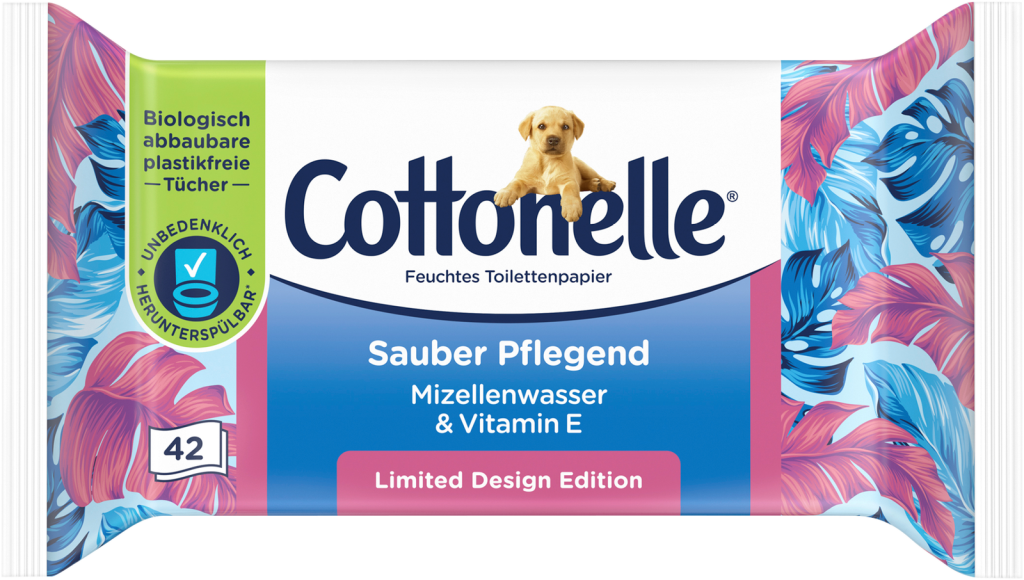 Cottonelle Feuchtes Toilettenpapier Mizellenwasser&Baumwollduft 42ST
