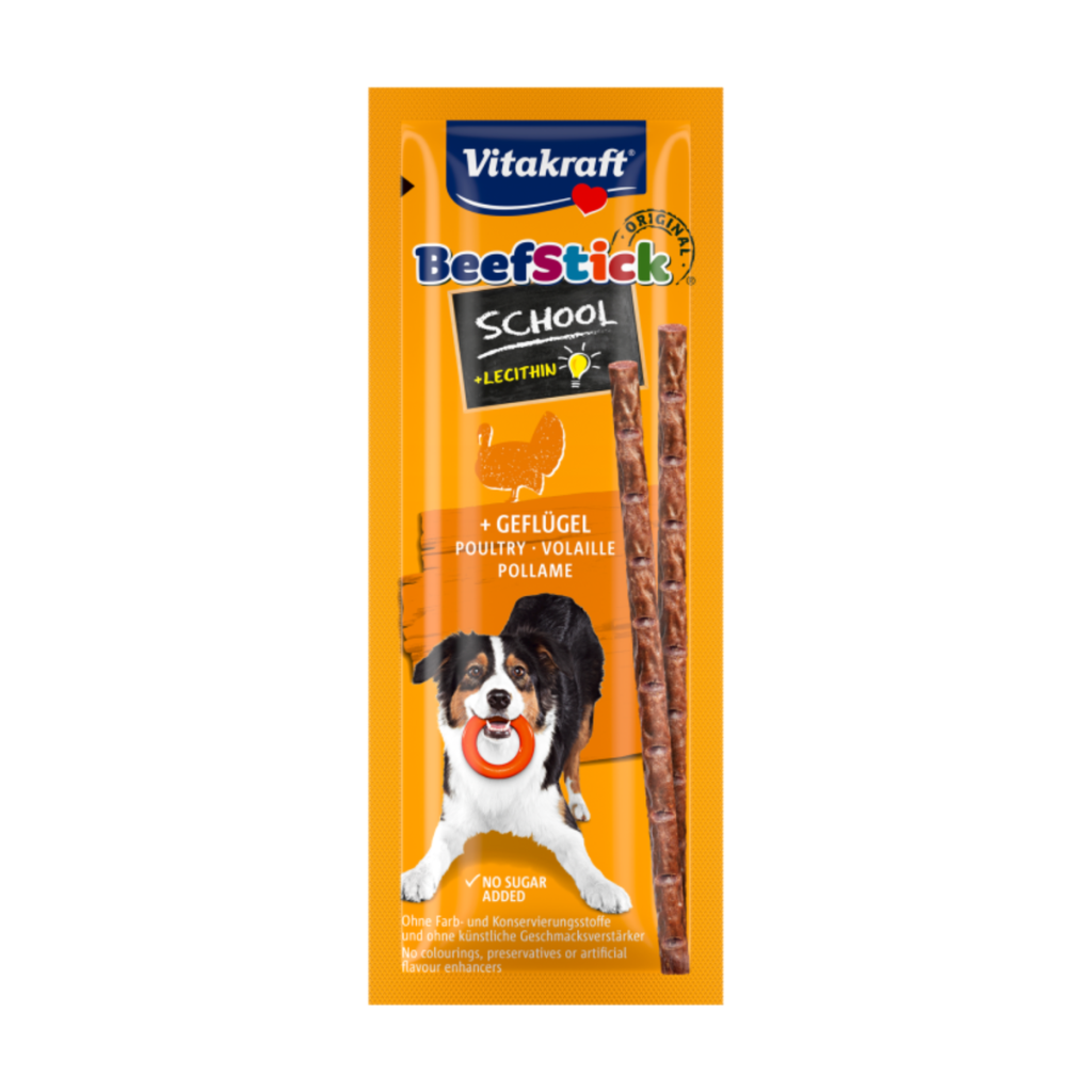 Vitakraft Beef-Stick School Geflügel für Hunde 10x2g