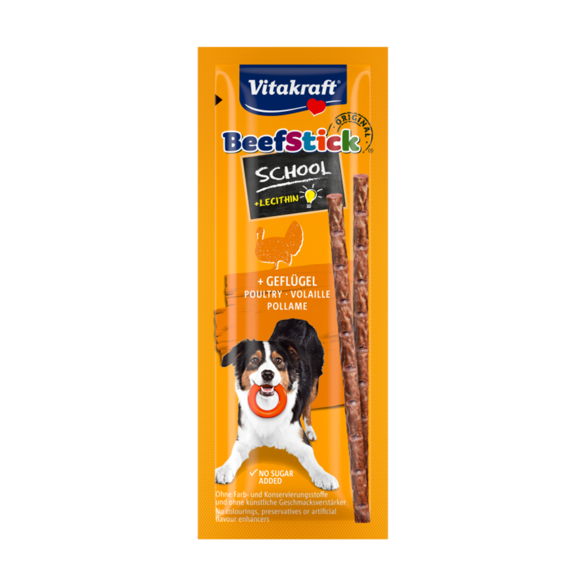 Vitakraft Beef-Stick School Geflügel für Hunde 10x2g