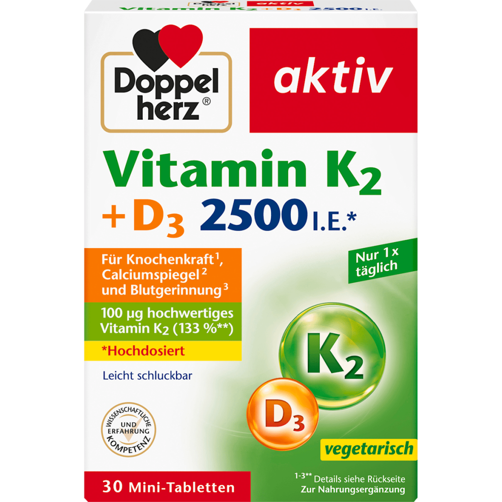Doppelherz Vitamin K2+D3 2500 30Tabletten 13,1g