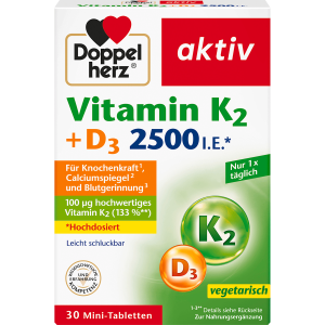 Doppelherz Vitamin K2+D3 2500 30Tabletten 13,1g