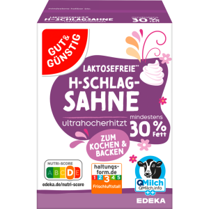 GUT&GÜNSTIG H-Sahne laktosefrei 30% 200g VLOG