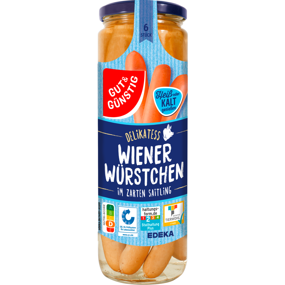 GUT&GÜNSTIG Венский сосиски 550g QS ITW