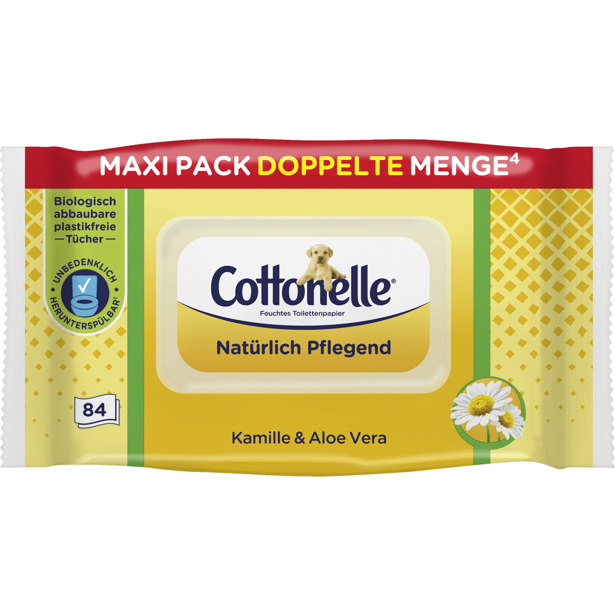 Cottonelle Feuchtes Toilettenpapier Natürlich Pflegend Maxi Pack 84ST