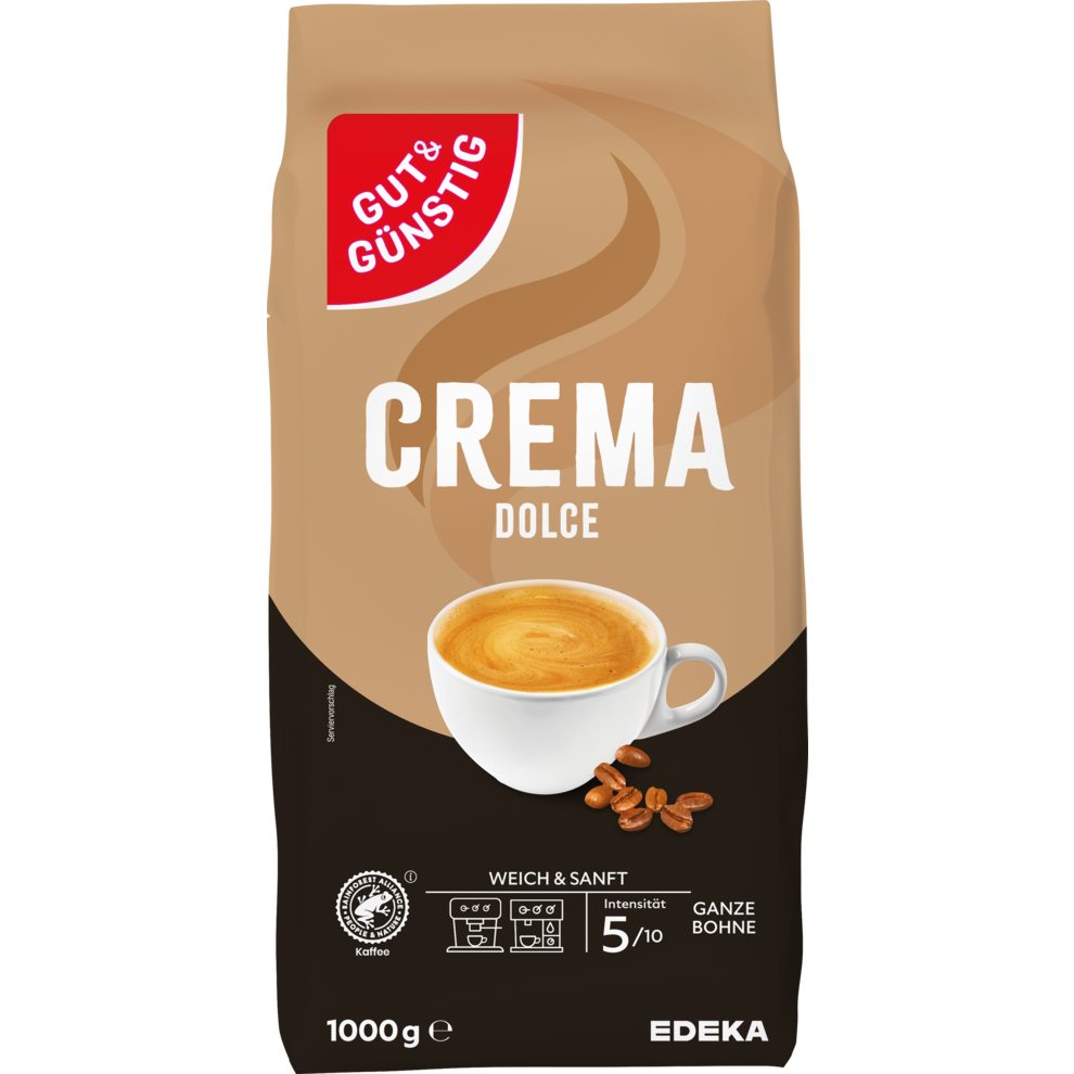 GUT&GÜNSTIG Крема дольче целые фасоль 1000g