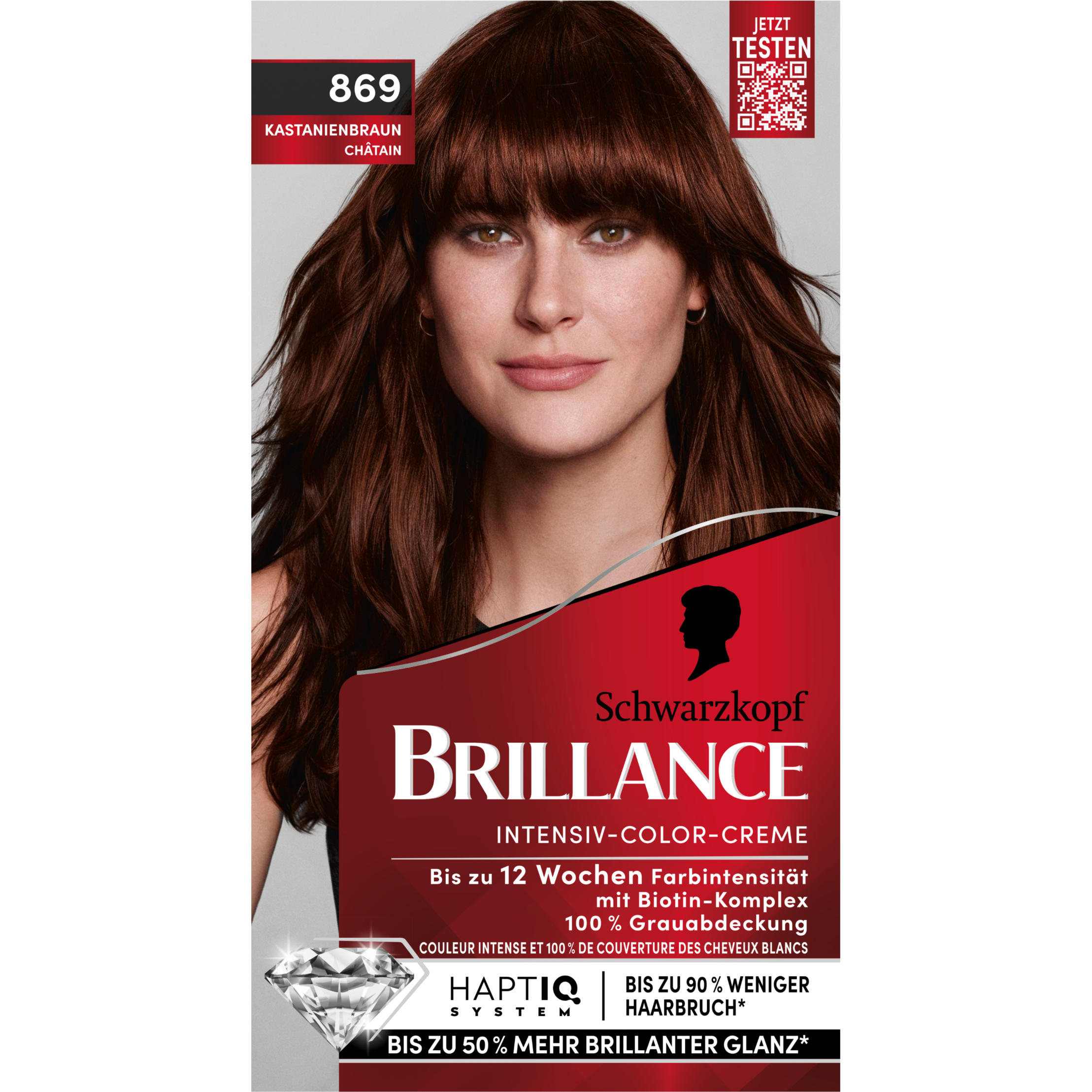 Brillance Intensiv-Color-Creme kastanienbraun 869