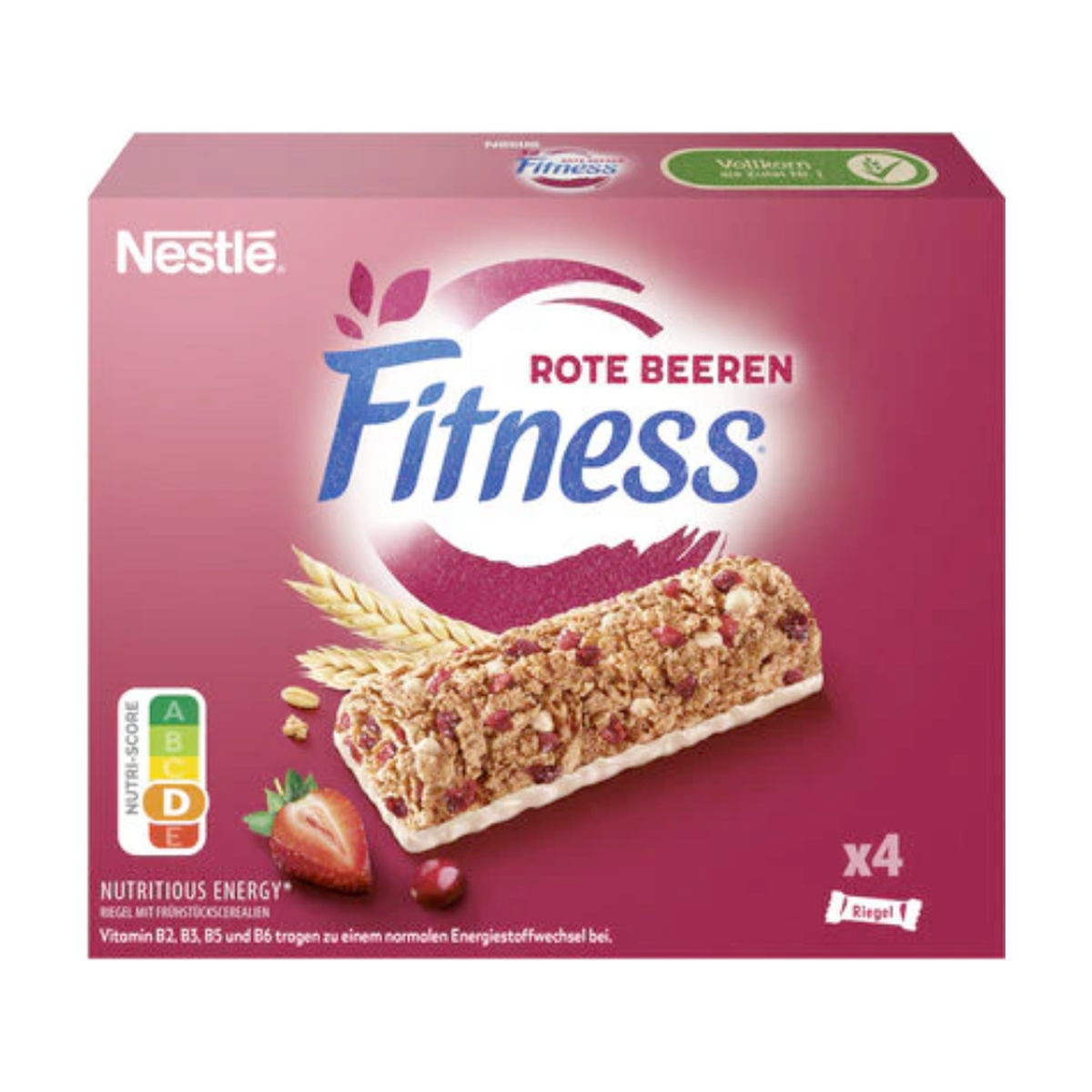 Nestle Fitness Riegel Rote Beeren 4x23,5g