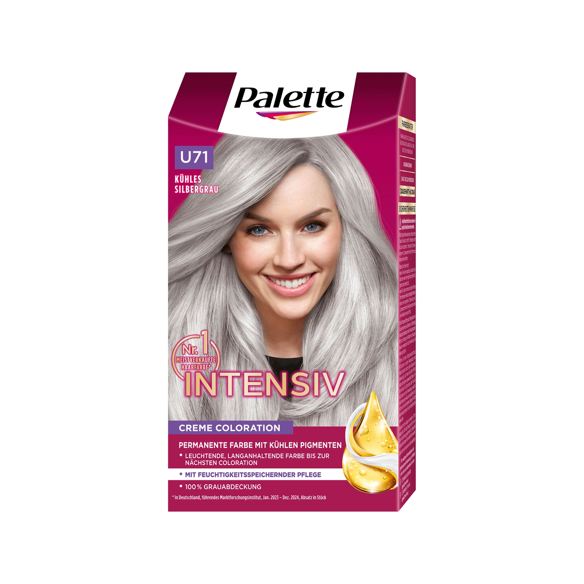 Palette Intensiv Creme Coloration Kühles Silbergrau U71