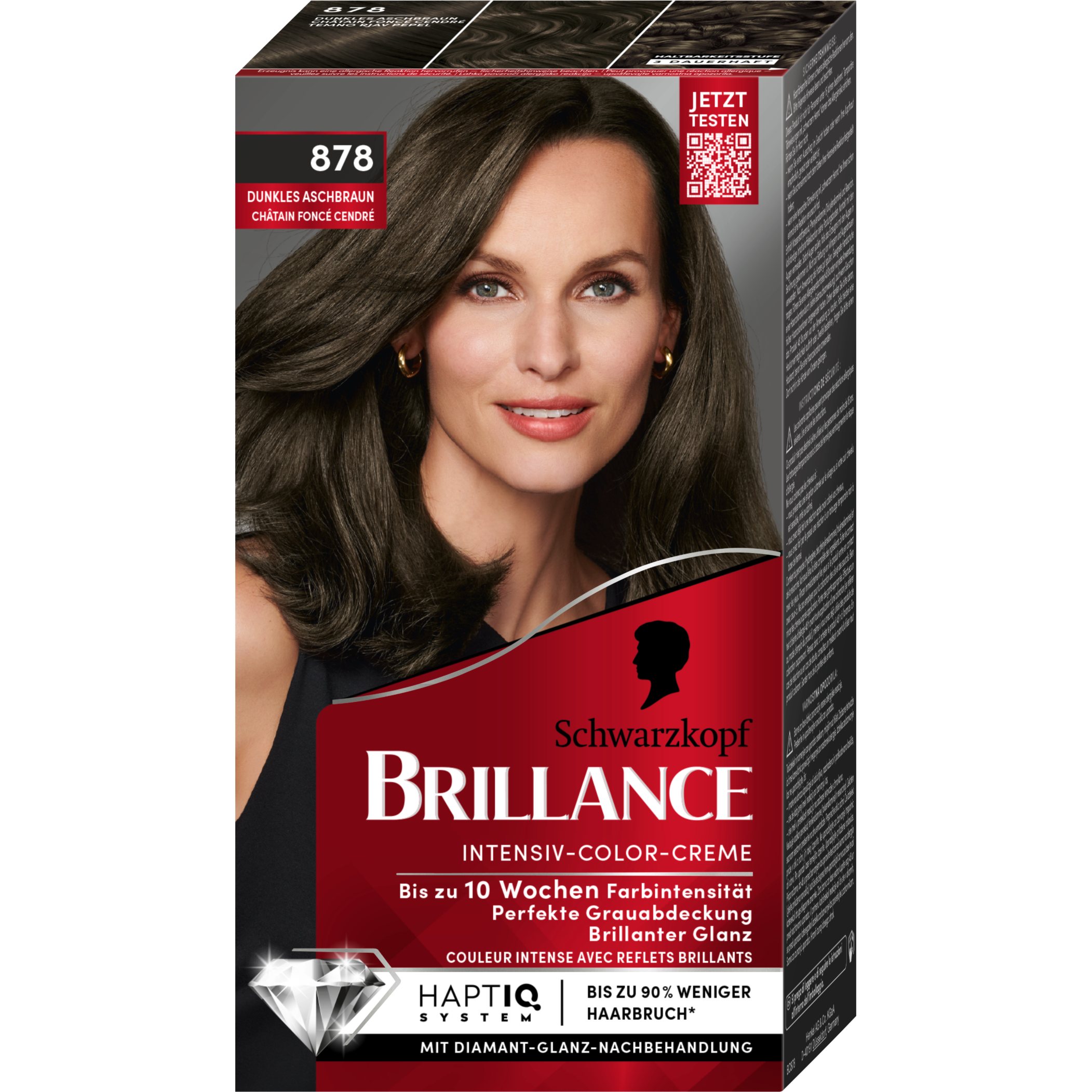 Brillance Intensiv-Color-Creme Dunkles Aschbraun 878