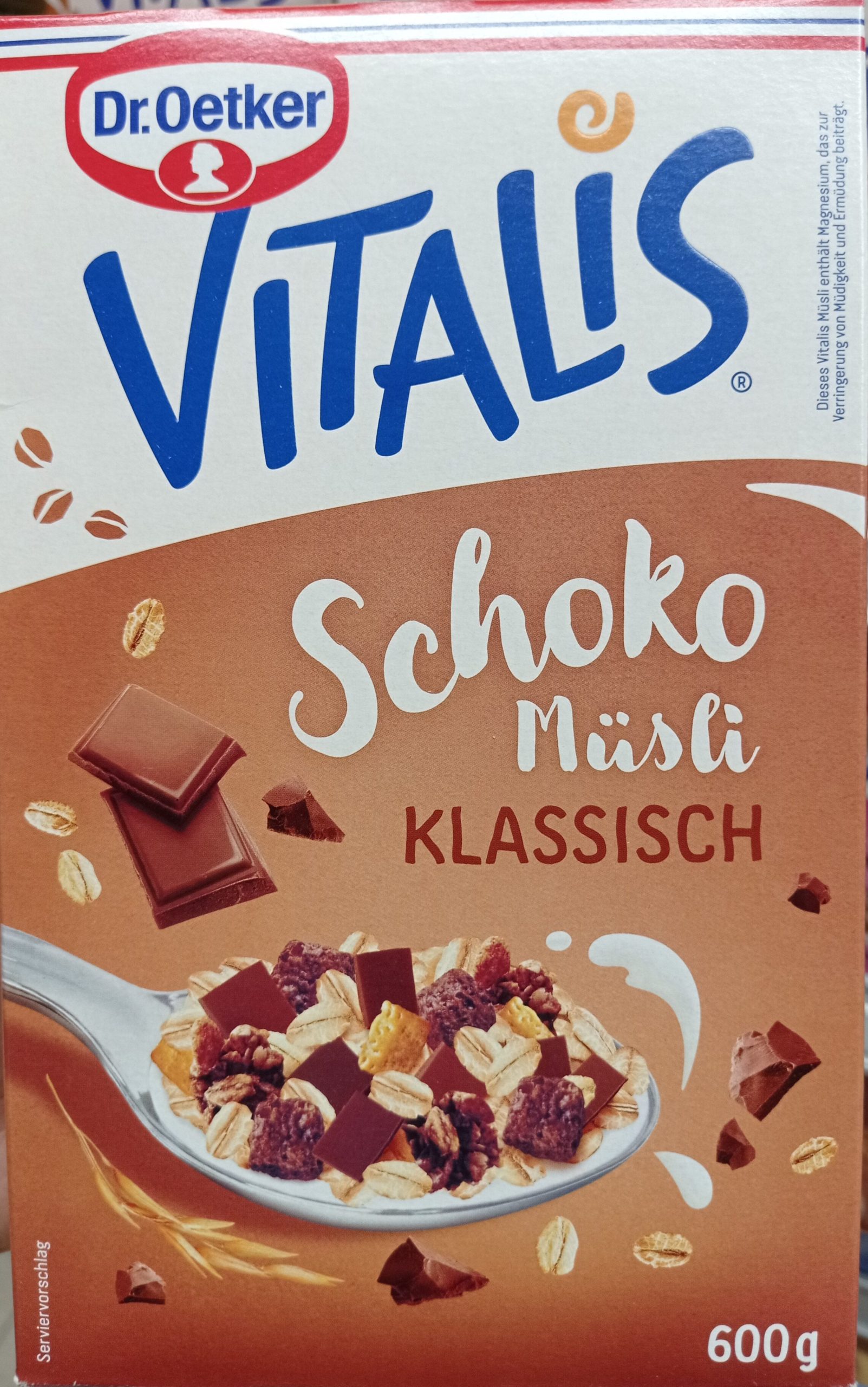 Dr.Oetker Vitalis шоколад мюсли 600g