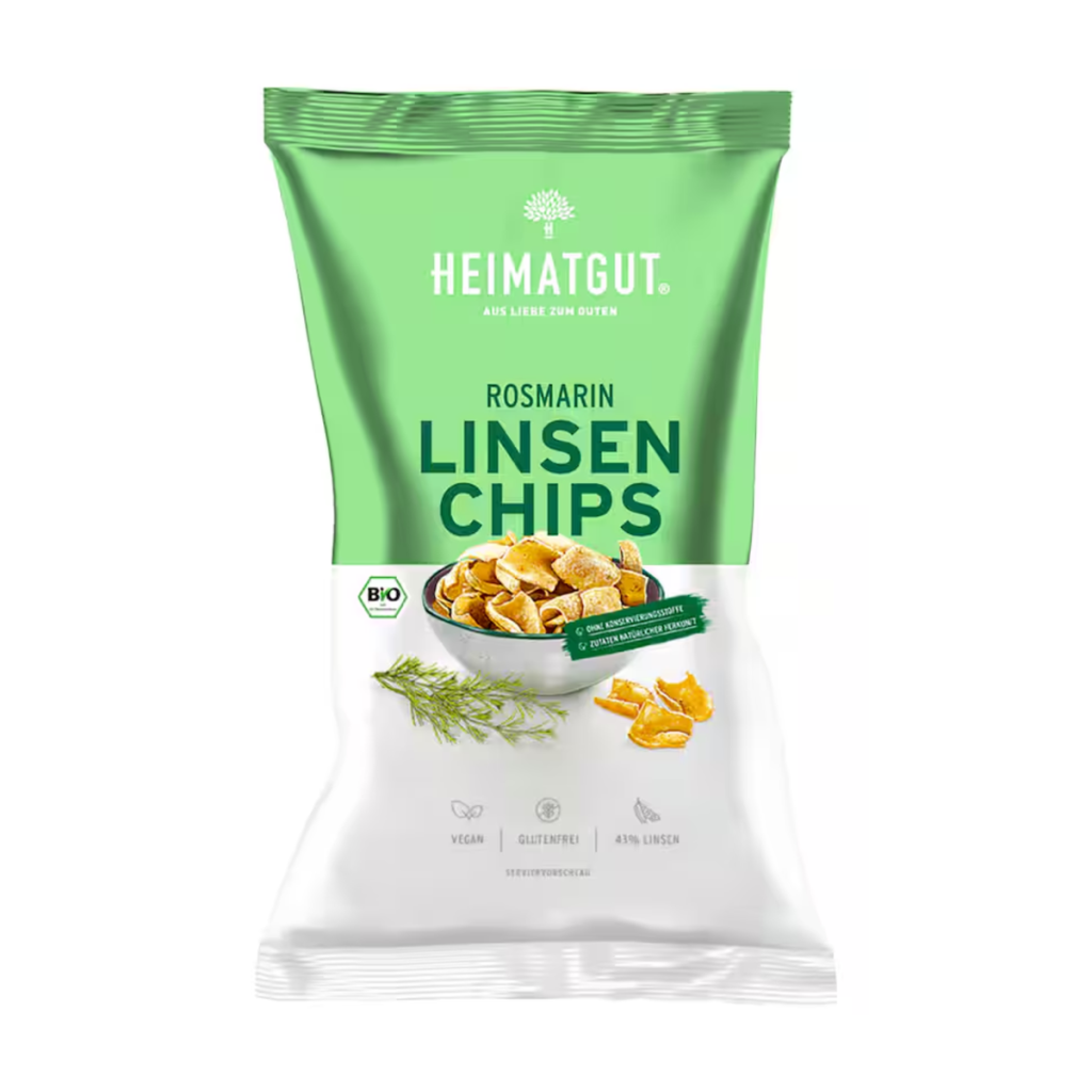 Bio Heimatgut Linsen Chips Rosmarin 75g