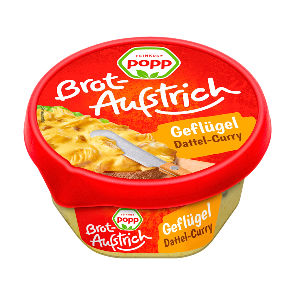 Popp Brotaufstrich Geflügel-Curry 150g