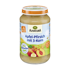 Demeter Alnatura Apfel-Pfirsich mit 3-Korn 190g