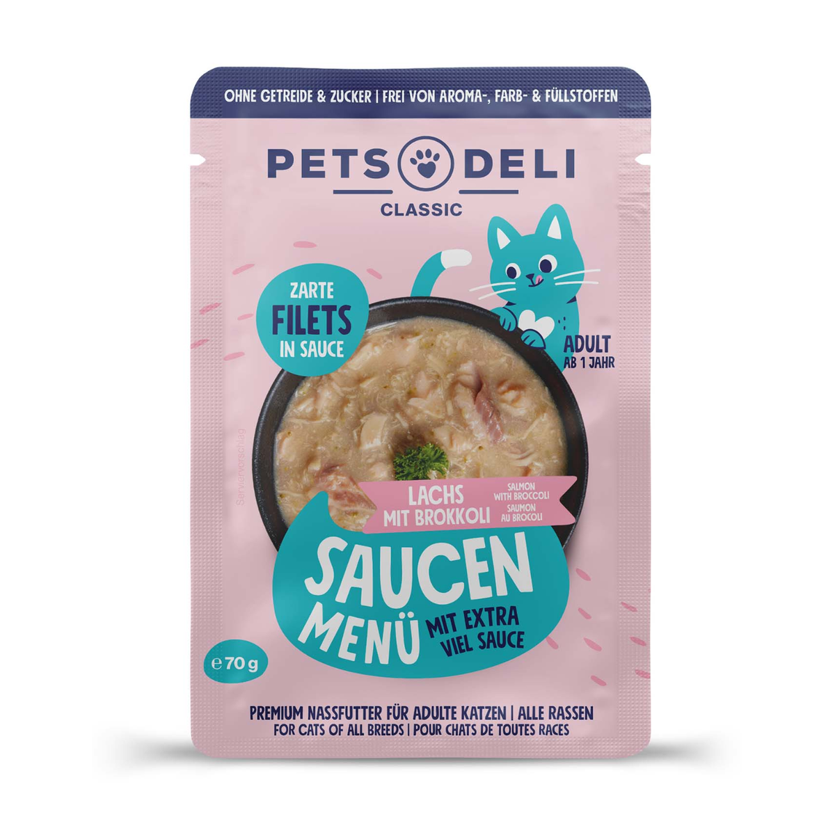 Pets Deli Saucen Menü Lachs 70g