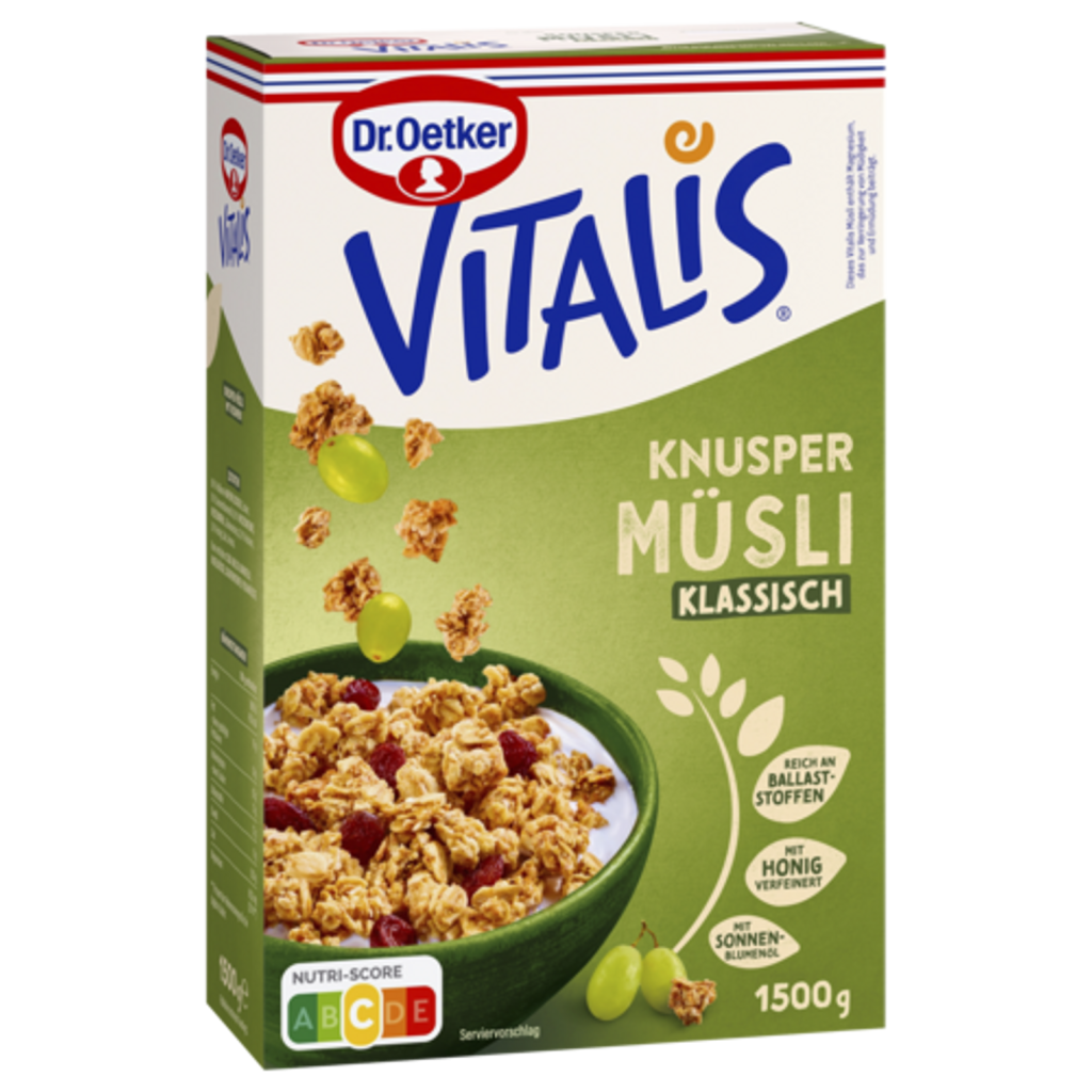 Dr.Oetker Vitalis хрустящий мюсли 1500g
