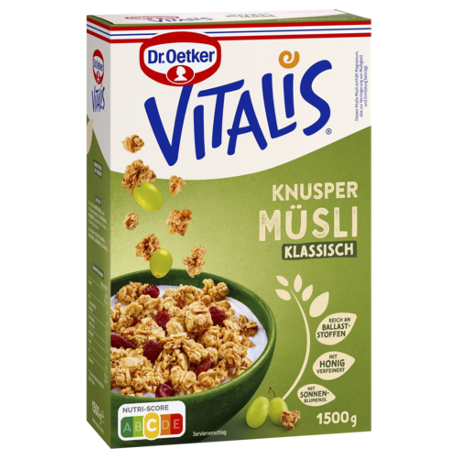 Dr.Oetker Vitalis хрустящий мюсли 1500g