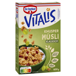 Dr.Oetker Vitalis хрустящий мюсли 600g