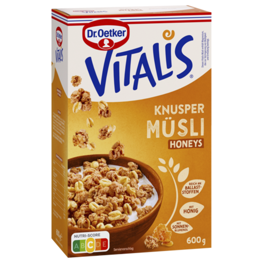 Dr.Oetker Vitalis Knusper Müsli Honeys 600g
