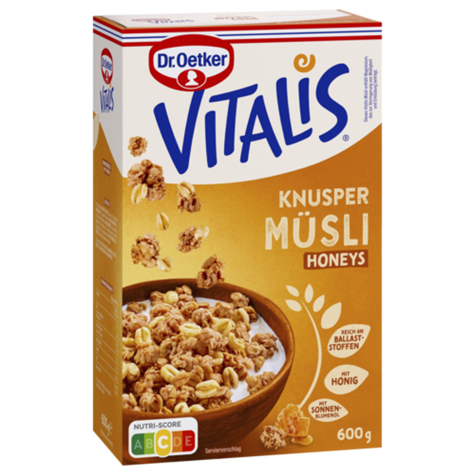 Dr.Oetker Vitalis Knusper Müsli Honeys 600g