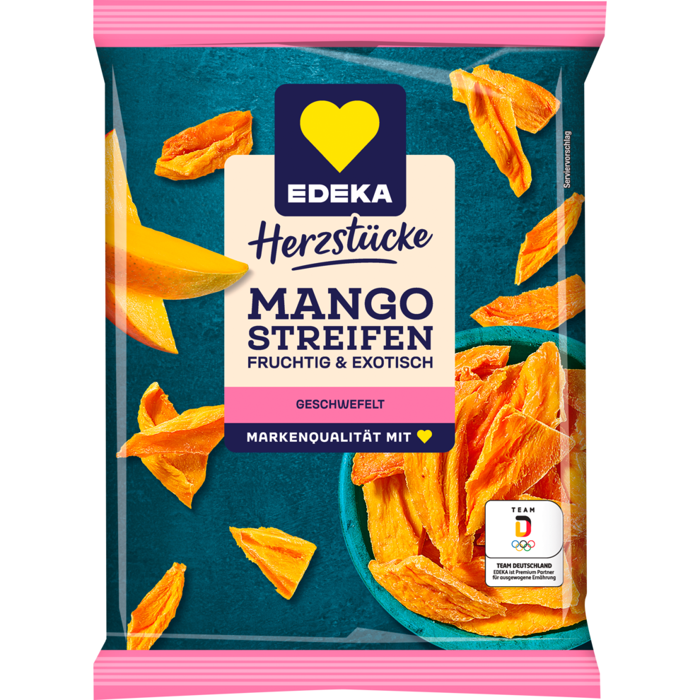 EDEKA Herzstücke Mangostreifen geschwefelt 100g