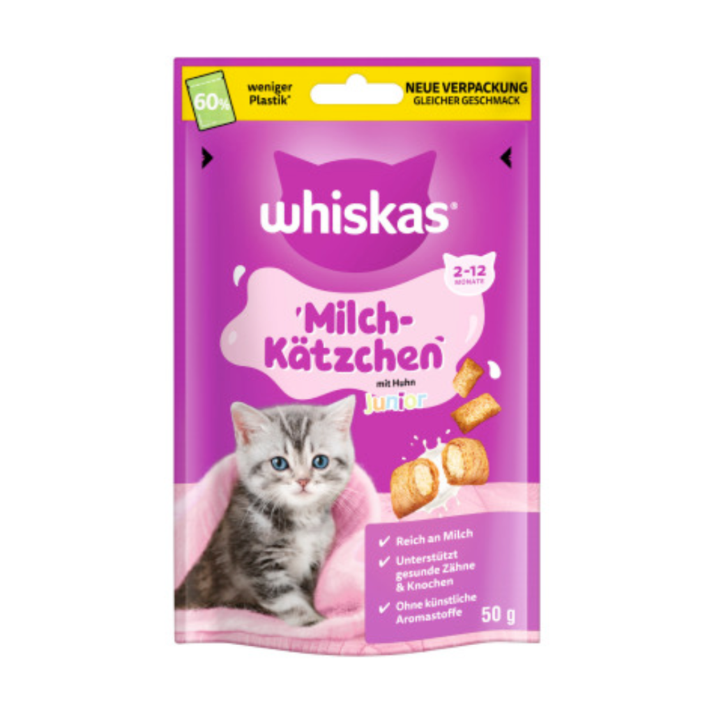 Whiskas Milch-Kätzchen Junior 2-12 Monate mit Huhn 50g