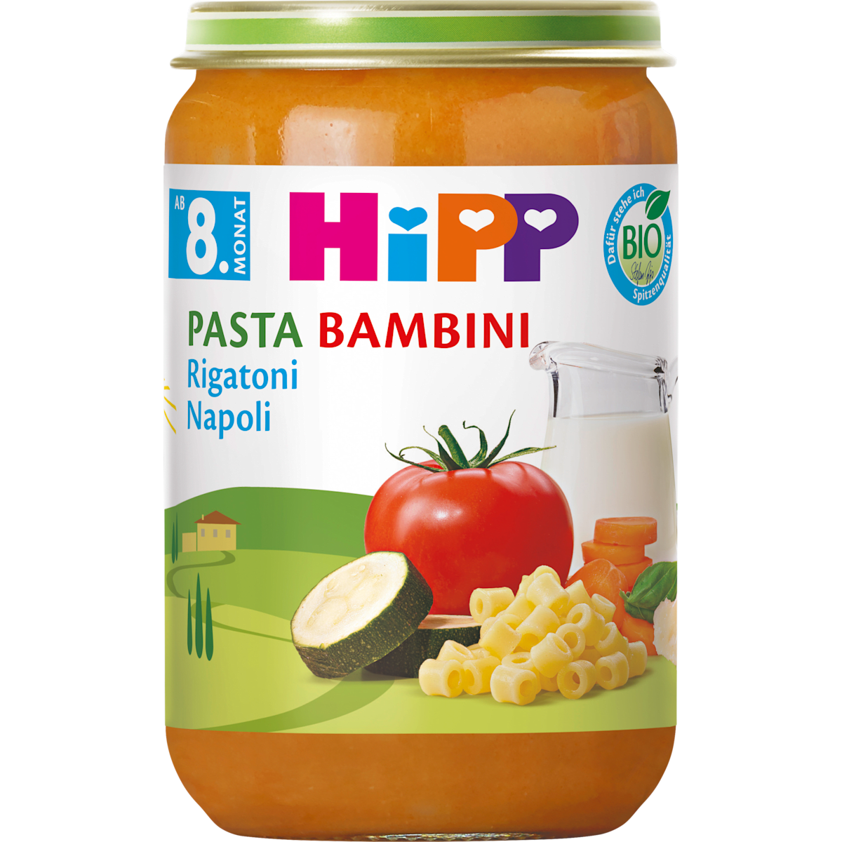 Bio Hipp Pasta Bambini Rigatoni Napoli 220g
