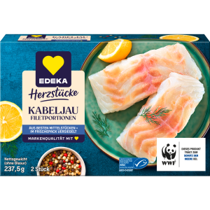 MSC EDEKA Herzstücke Atlantische Kabeljaufiletportionen netto 237,5g
