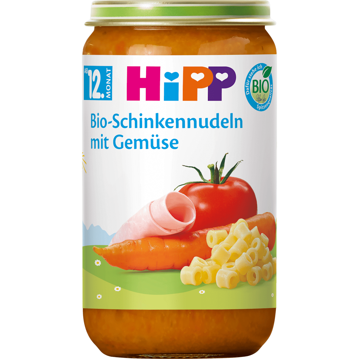 Bio Hipp Schinkennudeln mit Gemüse 250g