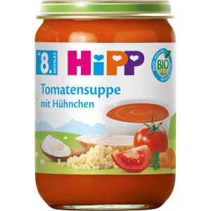Bio Hipp Tomatensuppe mit Hühnchen 190g