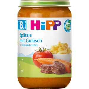 Bio Hipp Spätzle mit Gulasch 220g