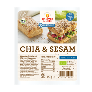Bio Hammermühle Chia & Sesam Brötchen 120g