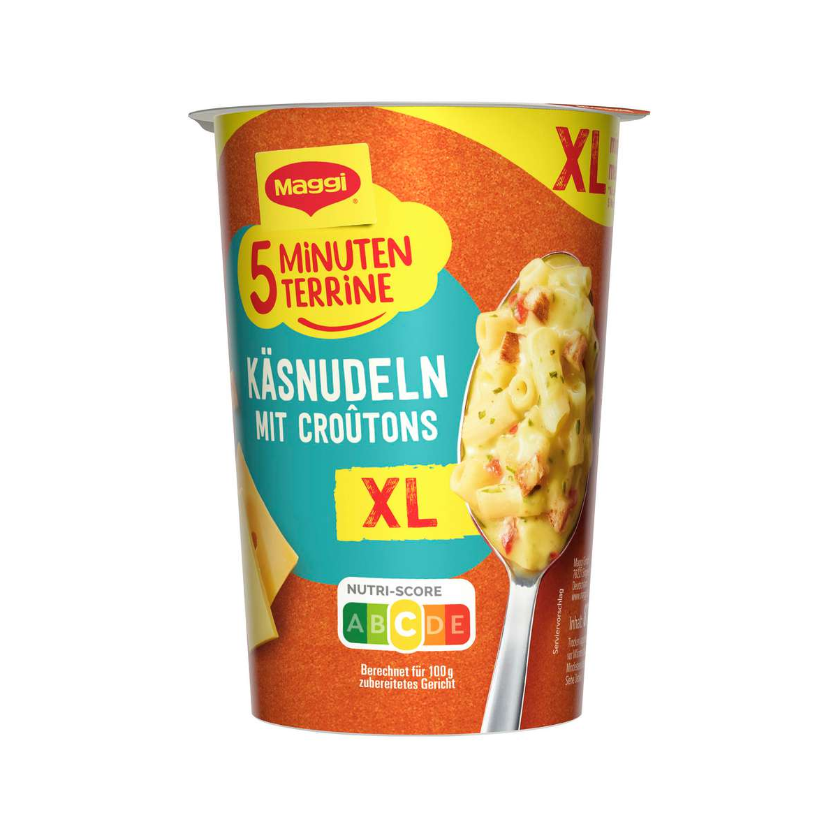 Maggi 5 Minuten Terrine Käsenudeln & Croutons XL Cup 87g