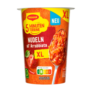 Maggi 5 Minuten Terrine Nudeln All Arrabbiata XL Cup 71g