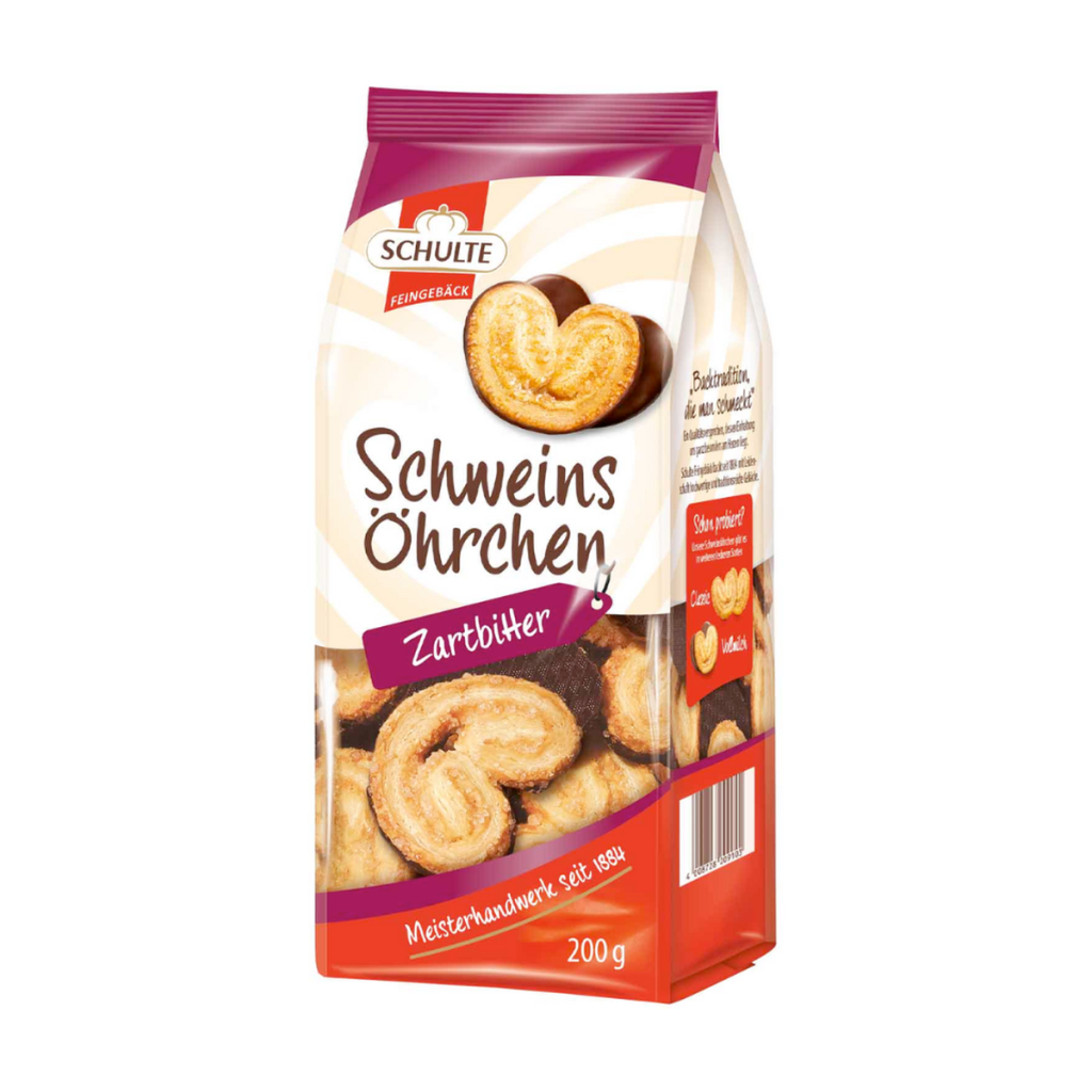 Schulte Schweinsöhrchen Zartbitter 200g