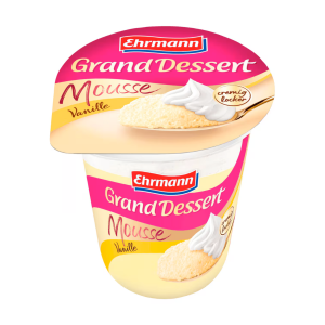 Grand Dessert Mousse mit Sahnetopping Vanille 170g