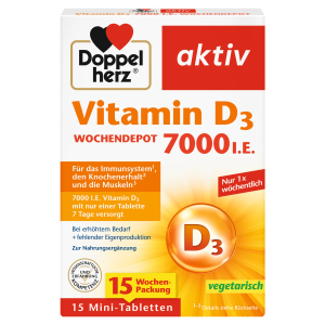 Doppelherz Vitamin D3 7000 I.E.15Tabletten 6,2g