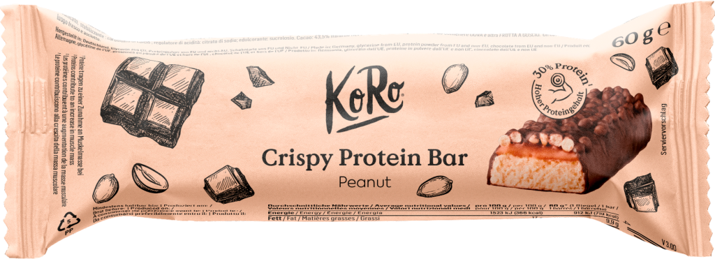 Koro Crispy Protein Bar Peanut 60g