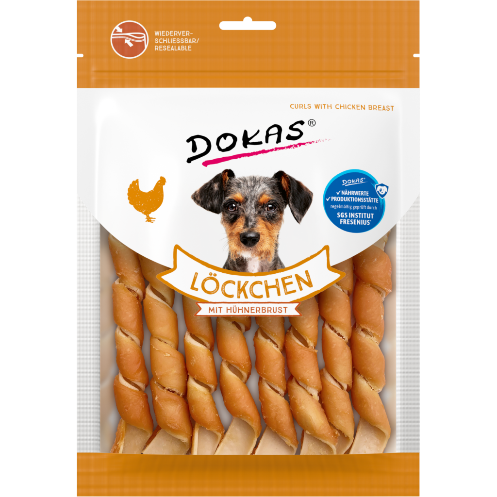 Dokas Löckchen mit Hühnerbrust 120g