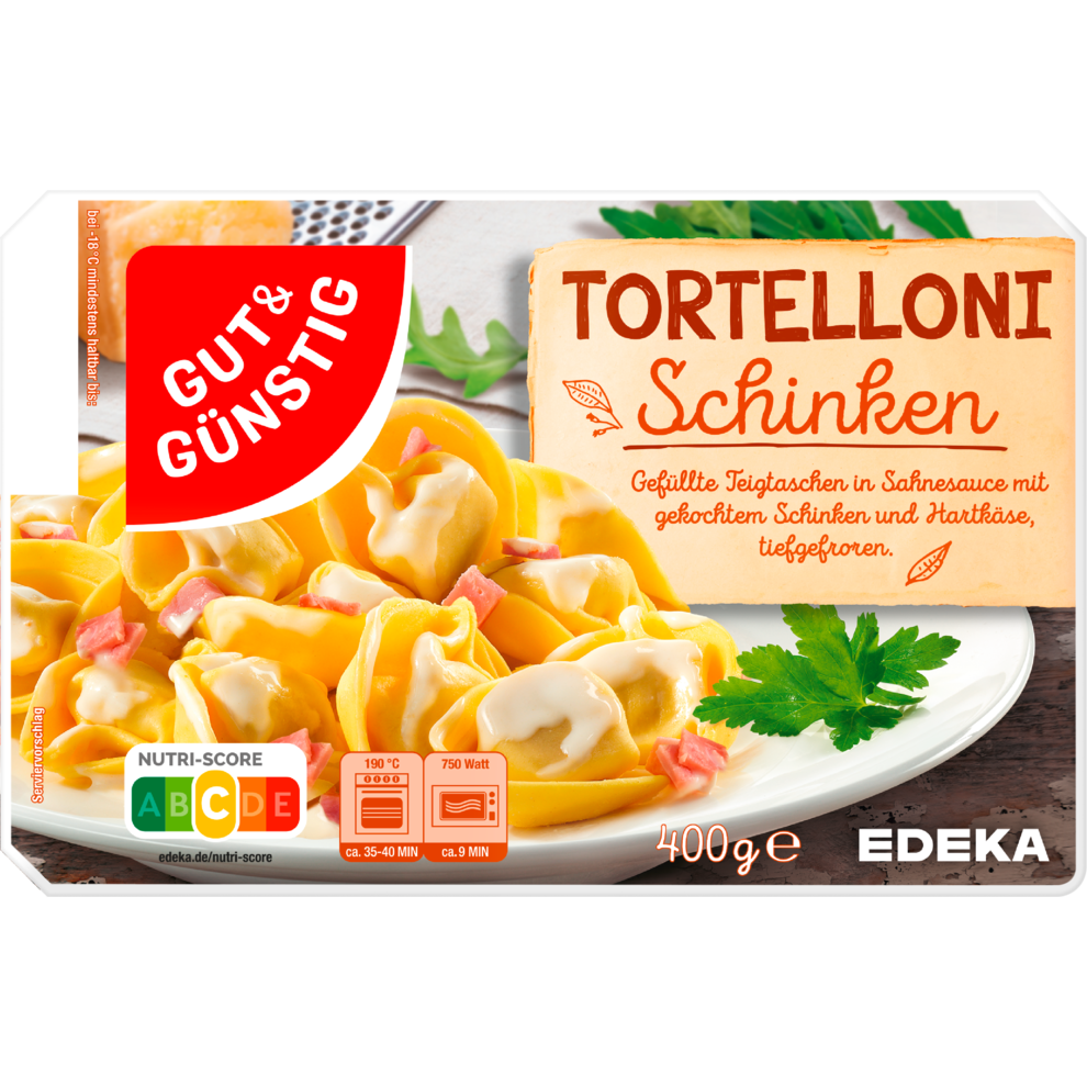 GUT&GÜNSTIG Тортеллони ветчина 400g