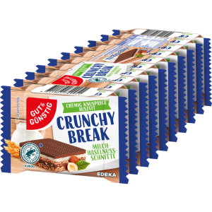 GUT&GÜNSTIG Milch-Haselnussschnitte 10x25g
