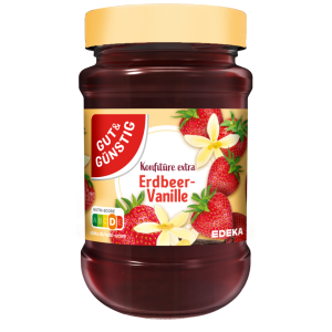 GUT&GÜNSTIG Konfitüre Erdbeer-Vanille 450g