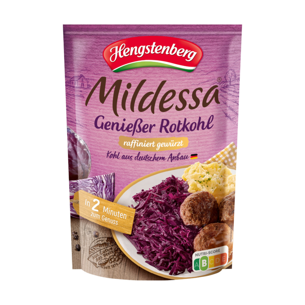 Bio Mildessa Rotkohl gekocht 400g