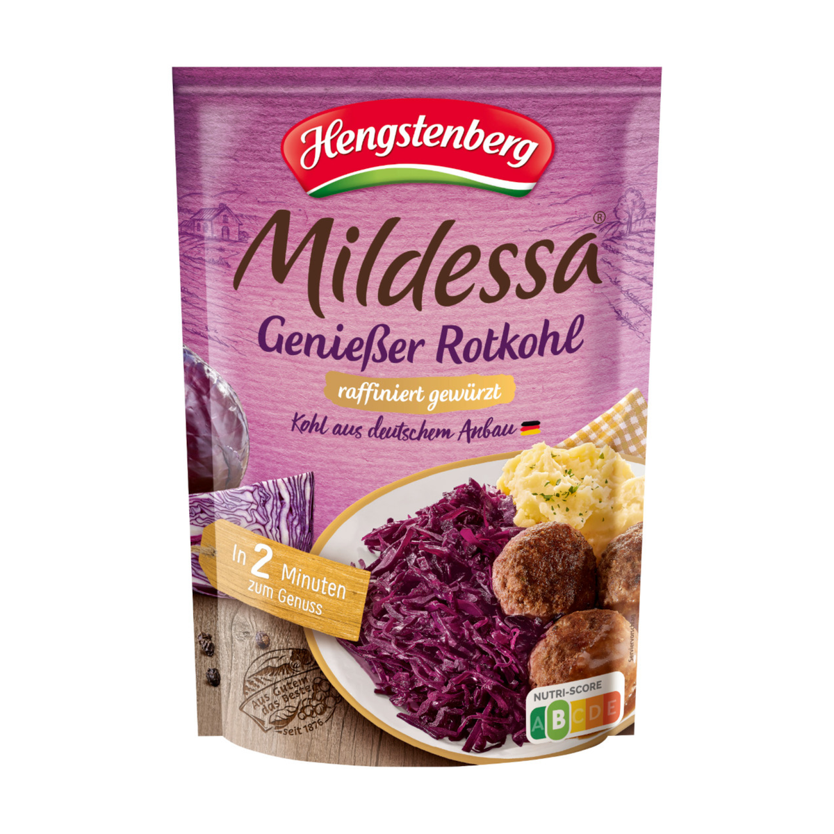 Bio Mildessa Rotkohl gekocht 400g