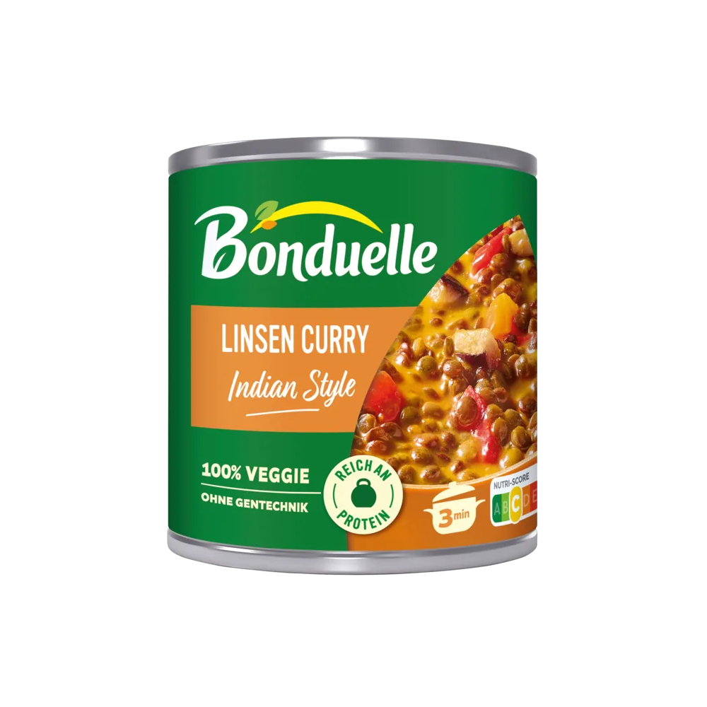 Bonduelle Чечевица карри 400g