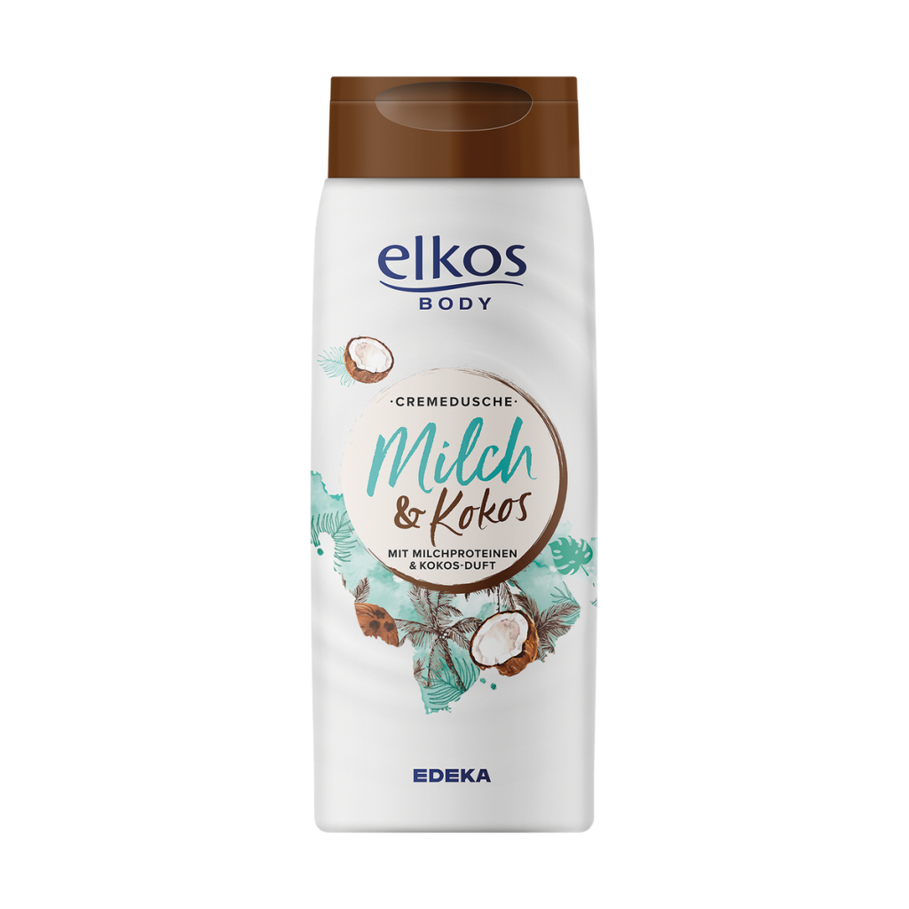 EDEKA elkos Cremedusche Milch&Kokos 400ml